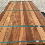 Ca. 198x Guyana Teak Planken Geschaafd, 25x90mm, lengte 185cm